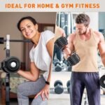 Adjustable Dumbbells Set, Weight Dumbbell Set with Anti-Slip Handle, Quick Adjust 5-in-1 Weights Set, Compact Home Gym Workout Equipment for Men Women Exercise & Fitness - Image 10
