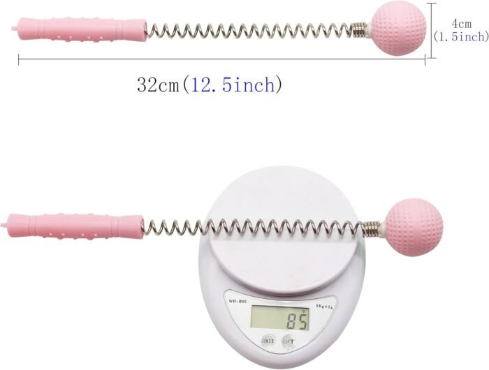 SinLoon Massager Ball Hammer(2-Pack) Hammer Stick Manual Beat Golf Ball Massager Back Shoulder Massage Full Body Reduce Fatigue Pain(Pink) - Image 8