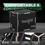Yes4All 3 in 1 Non-Slip Wooden Plyo Box, Step Up Box for Workout, Plyometric Jump Box for Skipping, Jumping, Lunges, Squats, Dips - Image 4