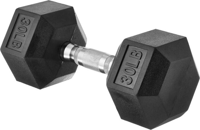 Amazon Basics Rubber Hex Dumbbell Hand Weight - Image 2