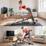 XDDIAS Roman Chair, Adjustable Weight Bench Back Extension Machine for Home Gym, 1000LBS All-in-One Sit Up Bench with Dumbbell Rack, Incline, Decline, and Flat Bench for Hyperextension, Core, Glute - Image 6
