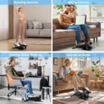 ANCHEER Under Desk Elliptical Exercise Machine,Standing or Seated Ellipse Leg Exerciser with 8 Level Resistance,Portable Exercise Equipment with LCD Display Monitor,Fully Assembled - Image 6