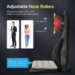 COMFIER Shiatsu Neck Back Massager with Heat,2D/3D Massage Chair Pad with App Control,Deep Tissue Kneading Massage Chair Pad with Compression,Chair Massager for Full Body,Gifts for Mom,Dad, Black - Image 7