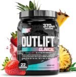 Nutrex Research Outlift Clinical | Clinically Dosed Pre Workout Powder with Creatine, 8G Citrulline, EAA | Energy, Performance, Pump Preworkout | Pineapple and Coconut | (22 Servings, Miami Vice) - Image 2
