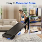 FLEXISPOT Walking Pad, Portable Treadmill for Home Office, 2.5HP Under Desk Treadmill with 265 Lbs Capacity, Remote Control, Led Display, Black - Image 5
