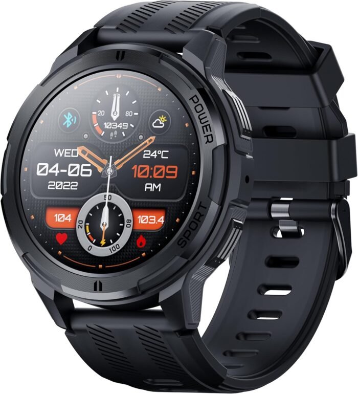 Gravity C25 1.43" AMOLED Smartwatch with Always-On Display, Bluetooth Call, AI Voice, 100+ Sports Modes, Heart Rate & Sleep Monitor, 1 ATM Waterproof, Fitness Tracker for iOS & Android (Gray) - Image 2