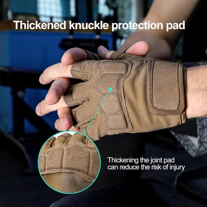 Mens Workout Gloves for Weight Lifting - Exercise Gloves for Men Women With Wrist Wrap Support, Palm Protection and Grips - Sport Daily Use - Image 7