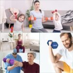 Dumbbell Hand Weight Pairs – Neoprene Dumbbell Exercise & Fitness For Home Gym Equipment and Adjustable Dumbbell Sets–Non-Slip, Color Coded Hex Shaped Free Weights For Women,Men 2LB 3LB 5LB 8LB 10LB Pounds - Image 8