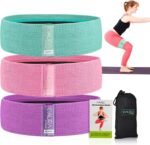 Aura Fabric Resistance Bands Set | 3 Levels of Resistance, Booty Bands for Working Out | Non-Slip Thick Exercise Band for Legs, HIPS & Butt | Perfect for Home, Gym & Travelling Workouts - Image 2