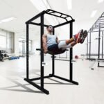 Upgraded-Dip Bar Attachment for 2"x2" Squat Rack, Heavy Duty Power Rack Attachment with 5/8" or 1" Hole, Weight Rack Accessories for Strength Training, Chest, Triceps & Shoulder Workouts, Support 800 LBS - Image 3