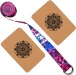 Aozora Cork Yoga Block Sustainable & Eco Friendly 2 Pack and Yoga Strap Set Made of The Finest Natural Cork for Better Support, Balance & Comfort - Image 4