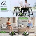 ANCHEER Under Desk Elliptical Machine, Ellipse Leg Exerciser for Seniors with 12 Adjustable Speeds, Quiet & Portable Electric Seated Pedal Exerciser with Remote Control - Image 4