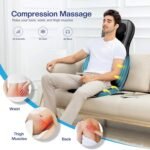 COMFIER Shiatsu Neck Back Massager with Heat,2D/3D Massage Chair Pad with App Control,Deep Tissue Kneading Massage Chair Pad with Compression,Chair Massager for Full Body,Gifts for Mom,Dad, Black - Image 6