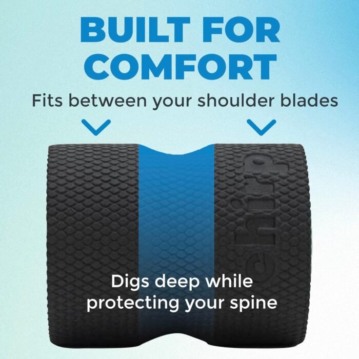 Chirp Wheel Foam Roller - Targeted Back & Neck Pain Relief, Muscle Massage, Trigger Point Therapy, High-Density Foam Tool for Physical Therapy, Stretching & Exercise, 500lbs Capacity, 4 Inch Mint - Image 5