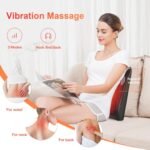 COMFIER Back Massager with Heat, Deep Tissue Shiatsu Neck and Back Massager for Pain Relief, Chair Use Massager Pillow with Adjustable Flap, Ideal Gift for Women Men - Image 7