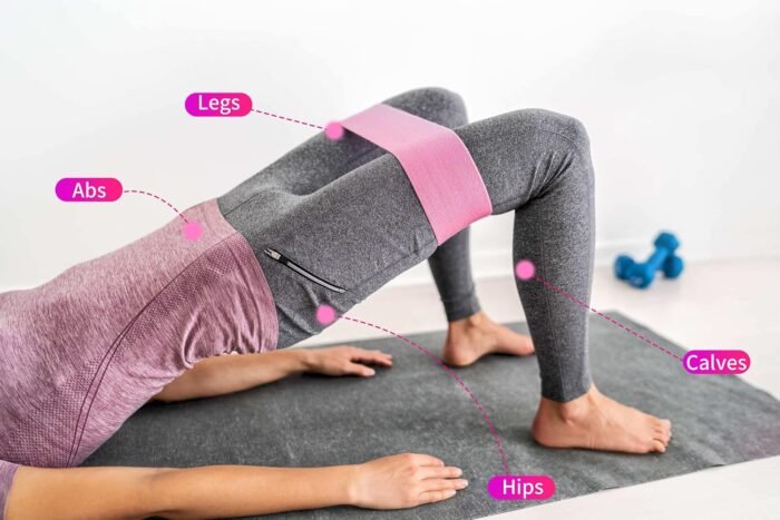 Fitness Resistance Band Skin Friendly Stretch Loop Workout Fabric Booty Leg Glute Exercise Squat Female Butt Lift Non Slip Cloth Sculpting Band Gym Indoor Training - Image 5
