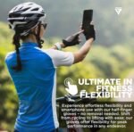 RDX Weight Lifting Gloves Gym Fitness Workout, Anti Slip Palm Protection Half Finger Exercise Glove for Powerlifting Deadlifting Bodybuilding Calisthenics Cycling Rowing Climbing Training, Men Women - Image 8