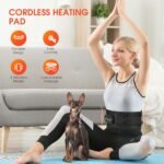 Heated Back Massager with 3 Heating & 3 Vibration Modes, Cordless Heating Pad for Back, Heated Back Brace Gifts for Family Men Women - Image 3