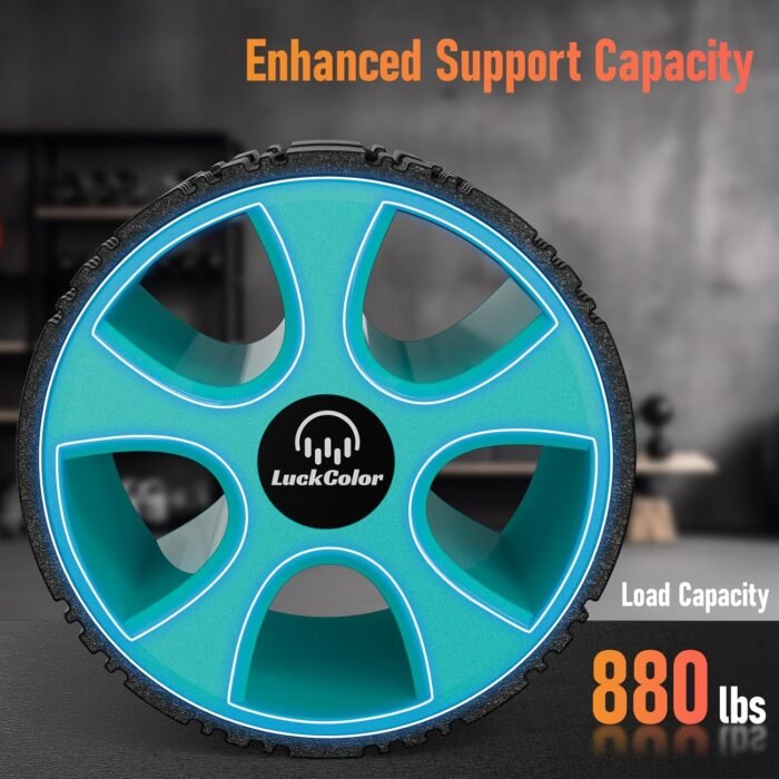 Back Roller, Back Wheel Targeted Back Pain Relief, Yoga Wheel Muscle Massage, Foam Roller for Trigger Point Therapy Physical, Stretching & Exercise, 880lbs Capacity, 10 Inch - Image 6