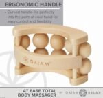 Gaiam Relax Massage Ball Roller - Handheld Wooden Total Body Massager for Back, Neck, Foot, Calf, Leg, Arm | Deep Tissue Massager Relief for Sore Muscles - Image 4