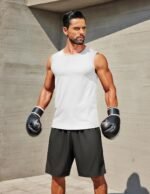 COOFANDY Men's Workout Tank Tops 1/2 Pack Dry Fit Sleeveless Muscle Gym Shirts Stretch Bodybuilding Tee - Image 5