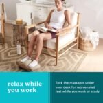 Homedics Comfy Footrest Massager, Soothes Tired Feet and Toes, Invigorating Vibrations, Beanbag-Style Cushion, Soft Pedestal, Total-Foot Relaxation, One-Switch Controls, for Home or Office - Image 8