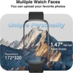 Fitness Tracker, Health Smart Watches for Women Men with 24/7 Heart Rate/Blood Pressure/Blood Oxygen Monitor, Sleep Tracker, Calories & Pedometer, IP68 Waterproof Activity Trackers for Android&iPhone - Image 6