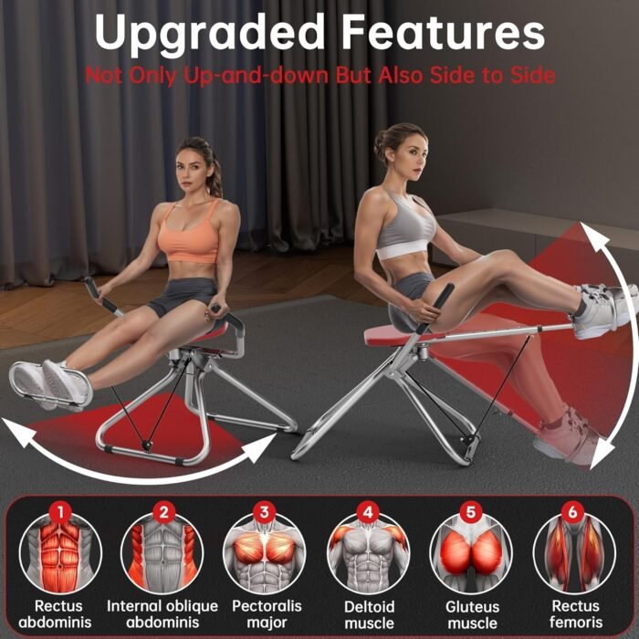 Ab Swing Infinity, Home Ab Workout Machine, Core Workout Equipment, Multi-Functional Ab Trainer, Foldable, 300 lbs Weight Capacity, Ab Machines for Home Exercise - Image 4