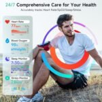Gydom Smart Watch for Men Women, Alexa Built-in, 1.8" Smartwatch with Heart Rate/SpO2/Sleep Monitor, IP68 Waterproof Fitness Tracker, Bluetooth Call (Answer/Make) for Android iPhone, 105+ Sport Mode - Image 4
