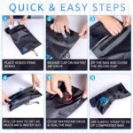 Wet & Dry Bag for Swimsuit, Gym Clothes; Smell Proof Small Gym Bag; Reusable Compression Swim Bag, Travel Laundry Bag; Isolate Wet Clothes, Remove Odor - Image 5