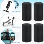 Deekin 8 Pieces Foam Foot Pads Rollers Set High Density Foam Roller for Gym Exercise Machines Equipment Replacements Exercise Massage Muscle Recovery, 6.3" x 3.4" OD x 0.87" ID - Image 6