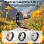 Smart Ring with Sleep Monitoring, Step Counting, Heart Rate, Blood Oxygen, Blood Pressure for iPhone and Android, No Subscription Fee, IP68 Waterproof Health Tracker (Silver, 11) - Image 6
