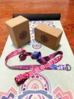 Aozora Cork Yoga Block Sustainable & Eco Friendly 2 Pack and Yoga Strap Set Made of The Finest Natural Cork for Better Support, Balance & Comfort - Image 7