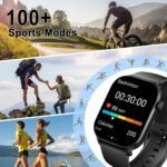 Smart Watch(Answer/Make Call), 1.96" HD Smartwatch for Men Women, 2025 New Fitness Watch with 100+ Sport Modes, Heart Rate/Sleep/SpO2/Calories Monitor, IP68 Waterproof Activity Tracker for Android iOS - Image 5