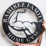 Metal Fitness Sign | Custom Home Gym Sign | Weightlifting Gift | Workout Room Decor | Gym Wall Art | Cross Fit Sign | Fitness Gift - Image 2