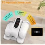 Under Desk Exercise Machine, Electric Leg Exerciser As Seen On TV, 12 Speed Foot Exerciser While Sitting for Seniors, Portable Mini Seated Pedal Exerciser for Home Office - Image 6