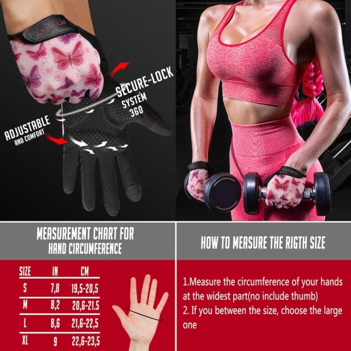 Ventilated Workout Gloves for Women Men Full Finger.Weight Lifting Gloves with Full Palm Vent & Breathable Mesh Back for Gym, Weightlifting, Fitness, Exercise,Training.Cycling - Image 8