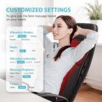 Back Massager Chair Pad, Massage Seat Cushion, Back Massage with Heat, 4 Vibration Intensities & 2 Heat Levels,Electric Massager Pain Relief,Ideal Gifts for Dad,Mom,Women,Men - Image 6