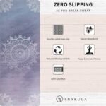 Travel Yoga Mat, Non Slip Exercise Suede Mat with Carry Bag, All-Purpose Fitness Mat with High Density Anti-Tear Surface for Women, Ideal for Pilates Workout (72'' x 26'' x 1.5mm Thick) - Image 6