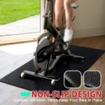 Peloton Bike Mat | 6mm Thickness, Exercise Bike Mat/Treadmill Mat for Hardwood Floors or Carpet, Non-Slip Sweat-Proof Exercise Equipment Mat for Bike Trainer/Stationary Spin Bike/Indoor Cycling - Image 6