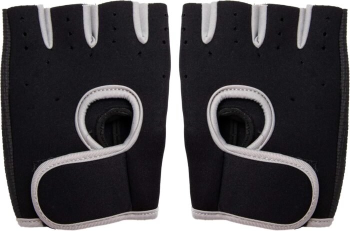 Mind Reader Workout Glove Set, Open Finger, Wrist Support for Men and Women, Textured Non-Slip Grip for Sports, Lifting Weights, Gym Fitness, XL, Grey - Image 2
