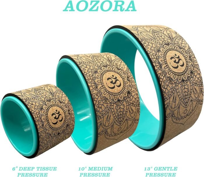 Aozora Yoga Wheel 13" with Most Detailed Book Step by Step Guide on How to Do 30+ Poses,! Perfect for Stretching and Improving Backbends - Image 3