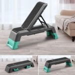 leikefitness Multifunctional Aerobic Deck with Cord Workout Platform Adjustable Dumbbell Bench Weight Bench Professional Fitness Equipment for Home Gym - Image 6