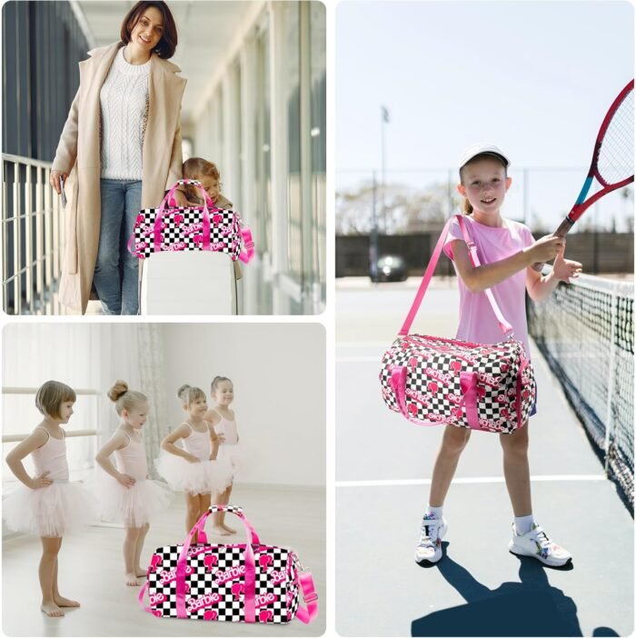 Duffle Bag for Girls Travel Duffle Carry On Tote Weekender Bag Large Capacity Overnight Bag With Shoe Compartment Gym Tote with Dry and Wet Separation - Image 7