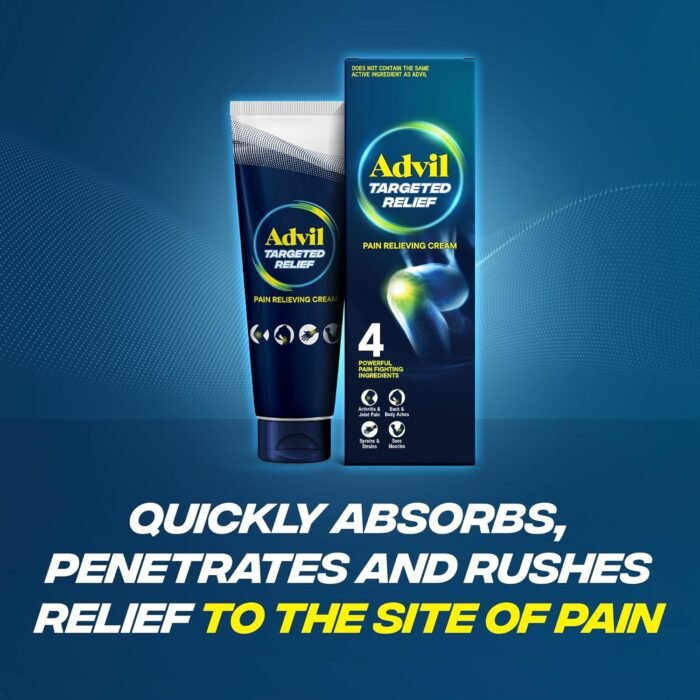 Advil Targeted Relief Pain Relieving Cream, Up to 8 Hours of Powerful Relief of Minor Arthritis Pain, Joint Pain, Lower Back Pain and Muscle Pain - 4 oz - Image 13