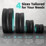 Back Roller Wheel Set of 4 with 2 Yoga Blocks – Foam Back Stretcher for Pain Relief, Spine Cradle Deep Tissue Massage Roller for Stretching & Physical Therapy - Image 7