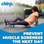 Chirp Wheel Foam Roller - Targeted Back & Neck Pain Relief, Muscle Massage, Trigger Point Therapy, High-Density Foam Tool for Physical Therapy, Stretching & Exercise, 500lbs Capacity, 4 Inch Mint - Image 4