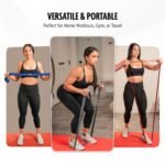 DMoose Fitness Fabric Resistance Bands for Full Body Exercises - Non-Slip Thick Cloth Stretch Band for Squats, Lunges & Bicep Curls - Long Resistance Bands for Working Out - Booty Band for Men & Women - Image 7