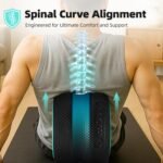Back Roller Wheel Set of 4 with 2 Yoga Blocks – Foam Back Stretcher for Pain Relief, Spine Cradle Deep Tissue Massage Roller for Stretching & Physical Therapy - Image 6