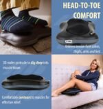 Zyllion Shiatsu Back and Neck Massager with Heat (FSA HSA Eligible) 3D Kneading 2-Speed Electric Deep Tissue Massage Pillow for Muscle Pain Relief, Arthritis, Sciatica on Shoulder, Leg, Foot ZMA-34 - Image 8